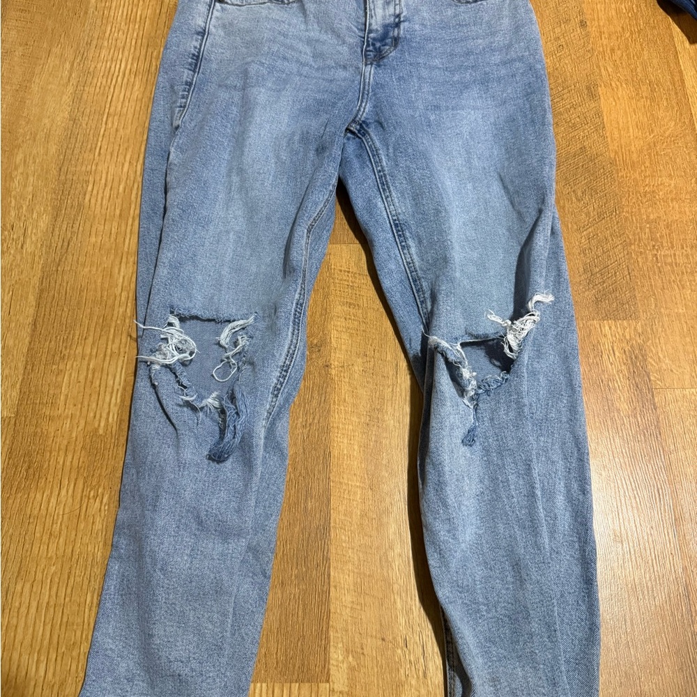 Rock & Roll Cowgirl Light Blue Distressed Jeans